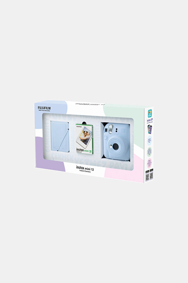 Instax Mini 12 Pastel Blue Mini Bundle Fotoğraf Makinesi 3