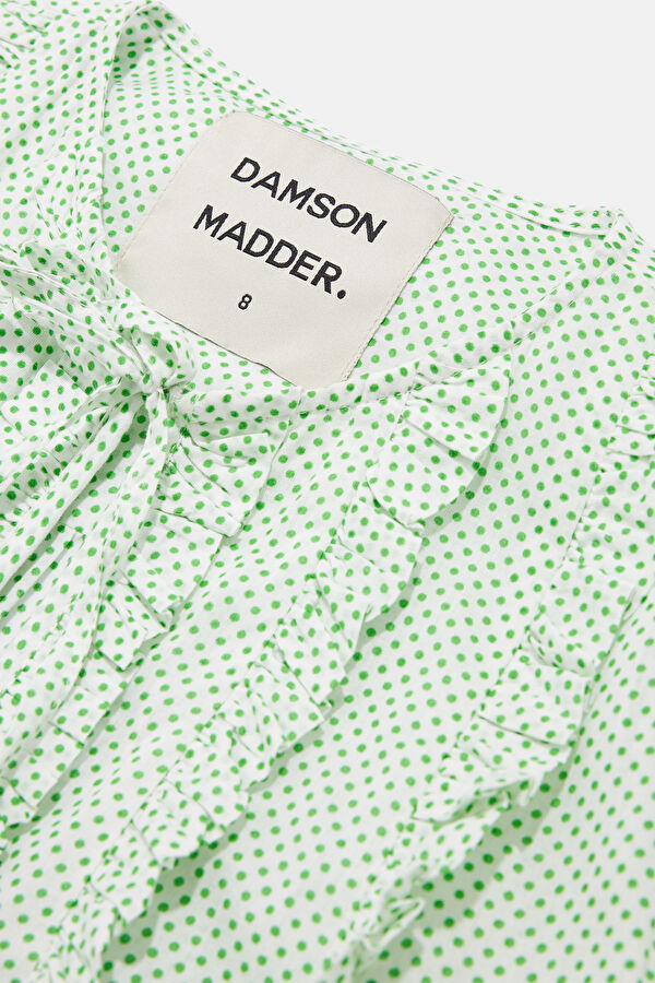 Green Short Sleeve Blouse 5