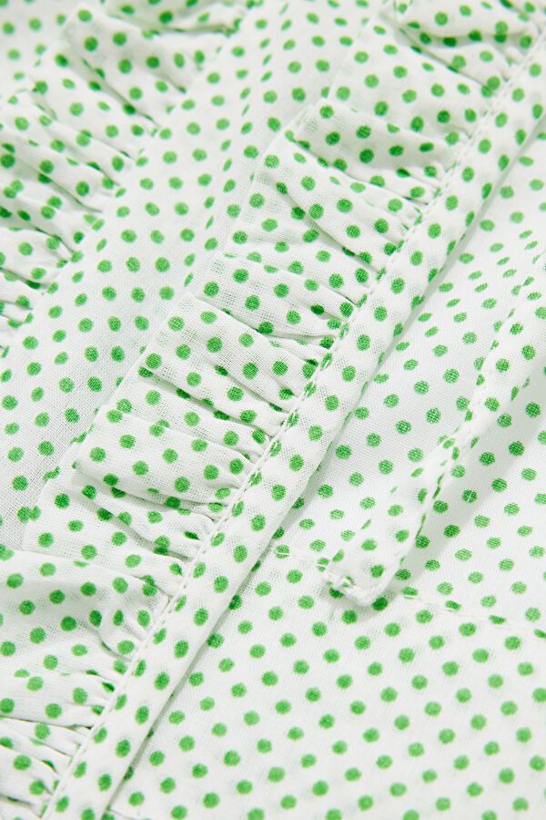 Green Short Sleeve Blouse 6