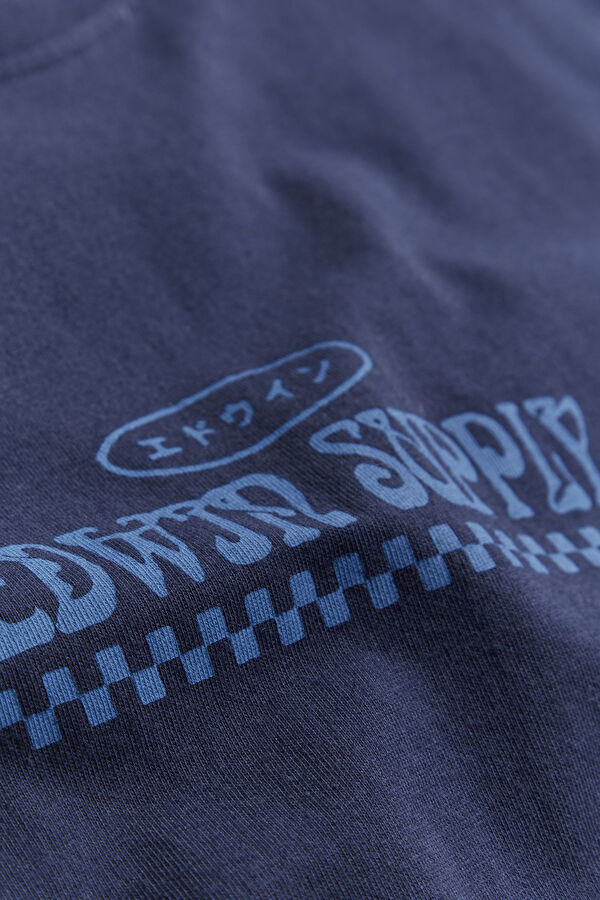 Relax Fit Navy Blue Printed Tshirt 4