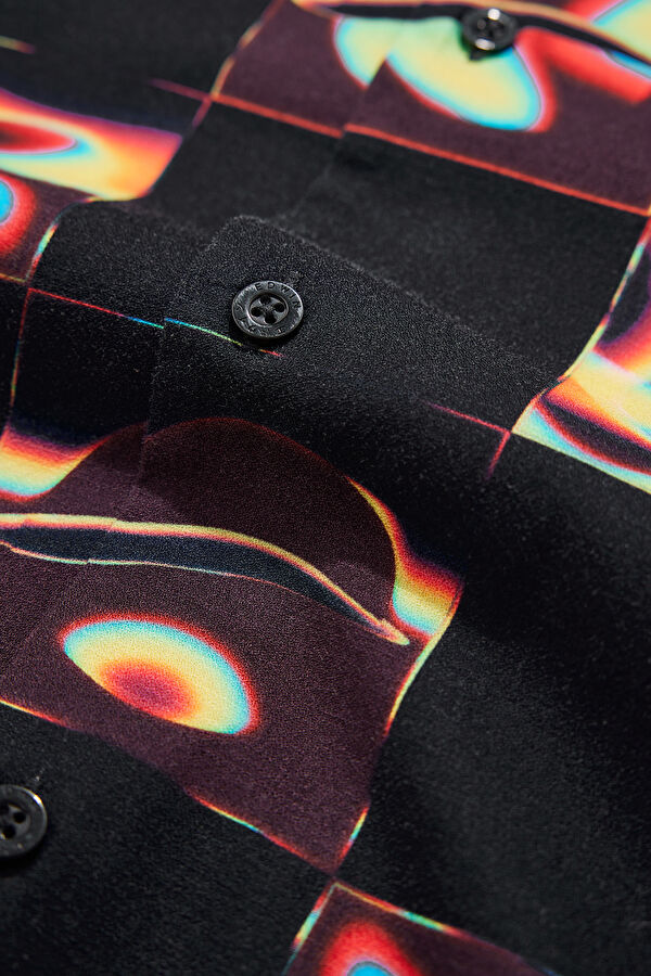 Saike Check Relax Patterned Retro Men's Shirt 6
