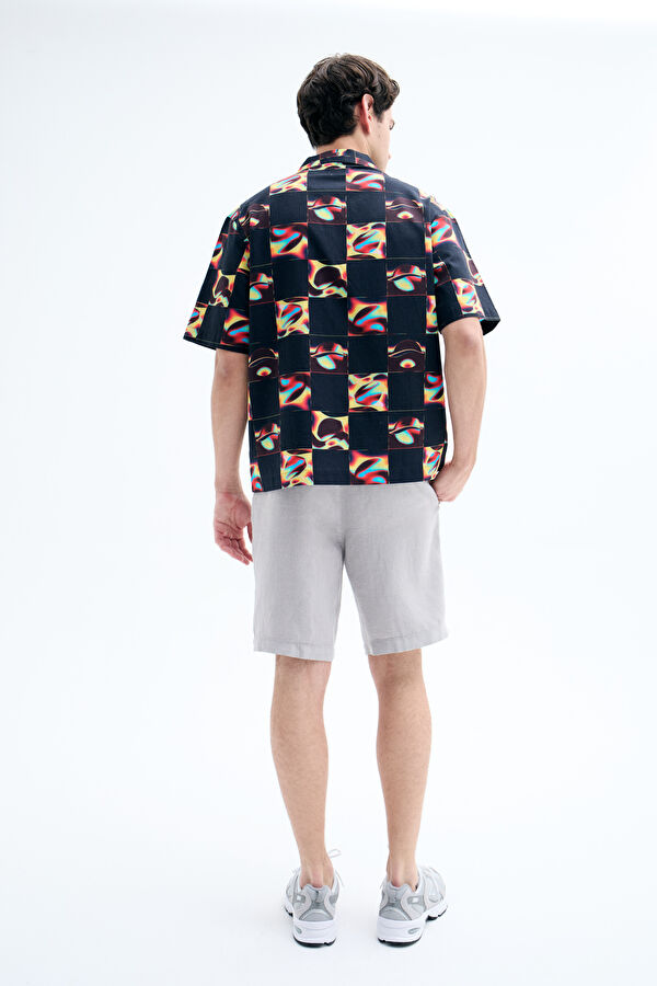 Saike Check Relax Patterned Retro Men's Shirt 2