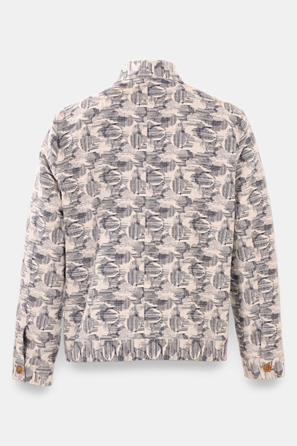 Relax Fit Multicolor Design Filled Jacket 5