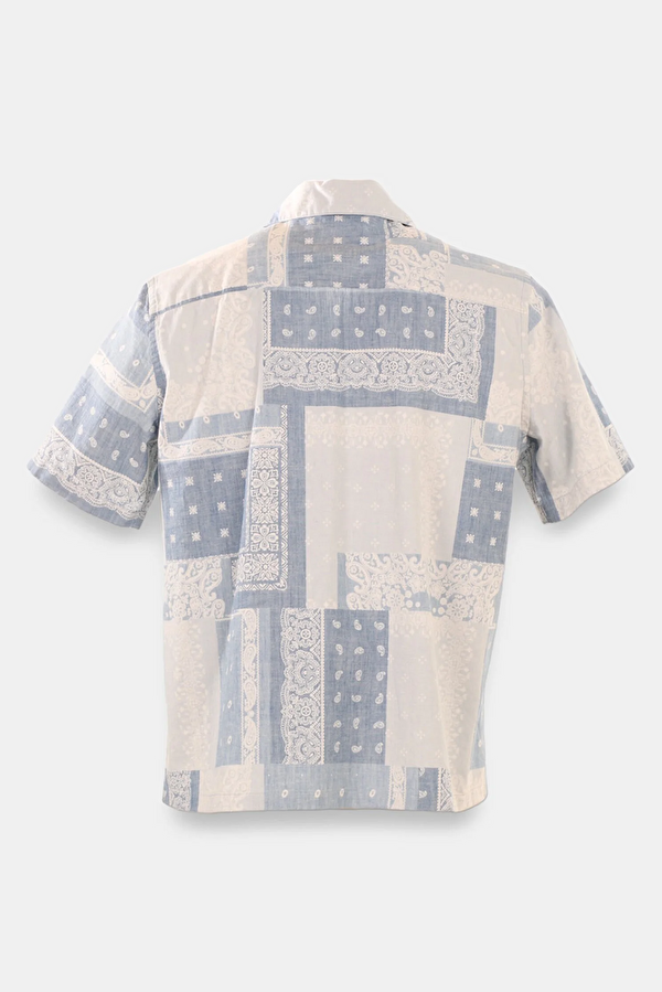 Relax Fit Multicolor Design Filled Retro Shirt 2