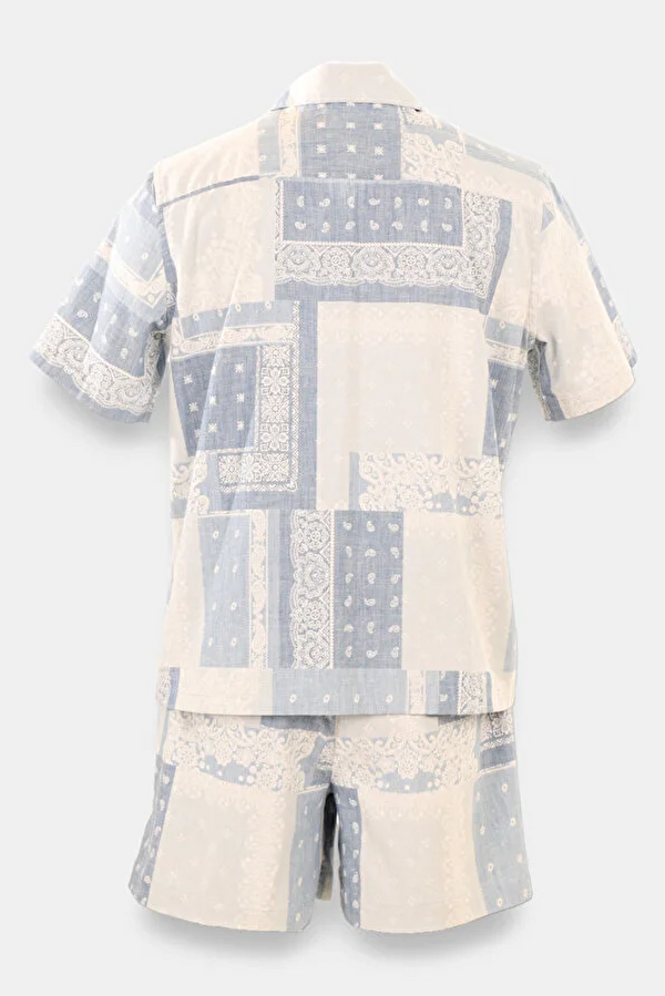 Relax Fit Multicolor Design Filled Retro Shirt 5