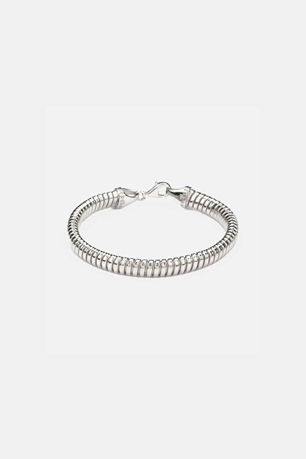 Snake Chain Bracelet in Silver
