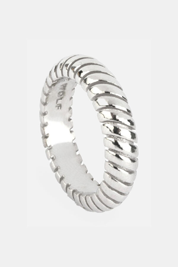 Snake Chain Ring in Silver