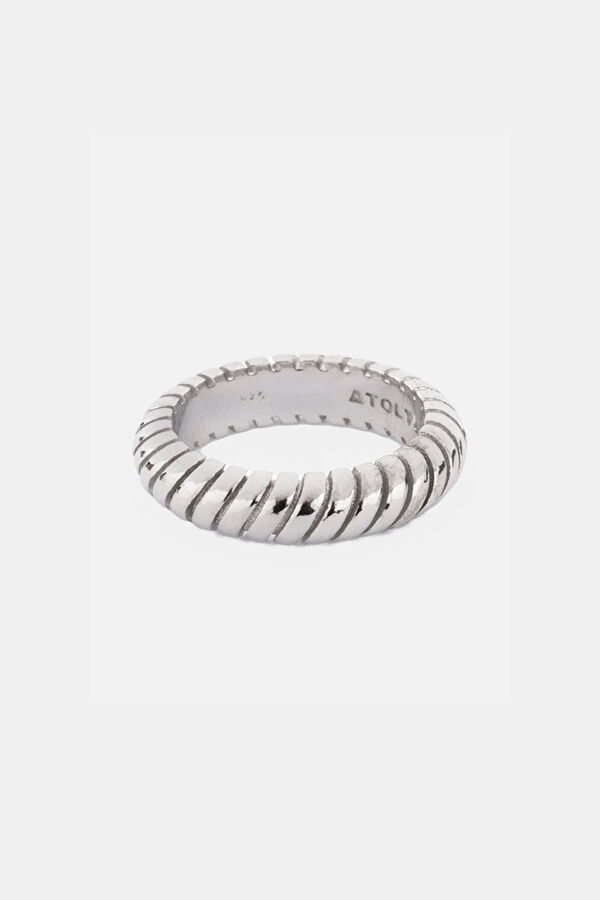 Snake Chain Ring in Silver 2