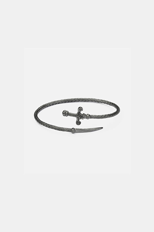 Oxidized Sword Bracelet