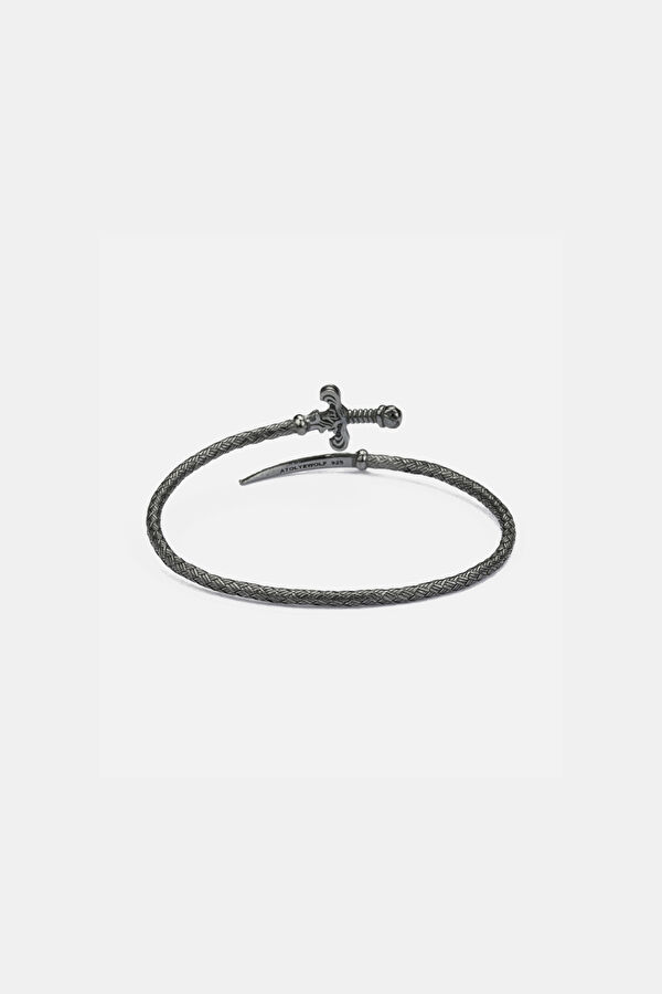 Oxidized Sword Bracelet 2