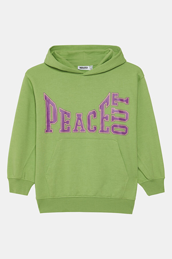 Yeşil Bisiklet Yaka Çocuk Sweatshirt 2
