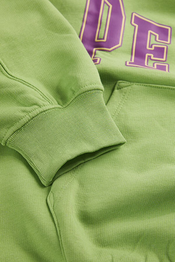 Yeşil Bisiklet Yaka Çocuk Sweatshirt 5