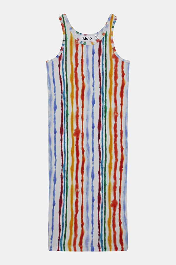Multicolor Design Filled Dress 4