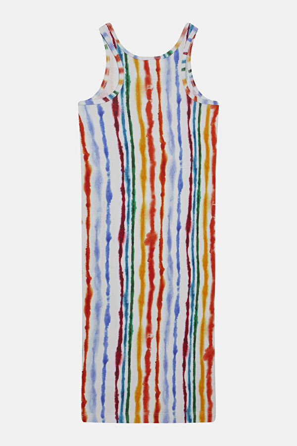 Multicolor Design Filled Dress 5