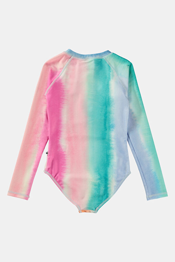 Multicolor Design Filled Basic / round neckline Swimsuit 2