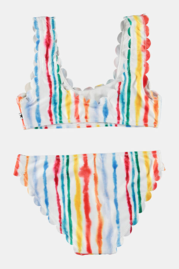 Çok Renkli Çizgili Desenli Bikini 2
