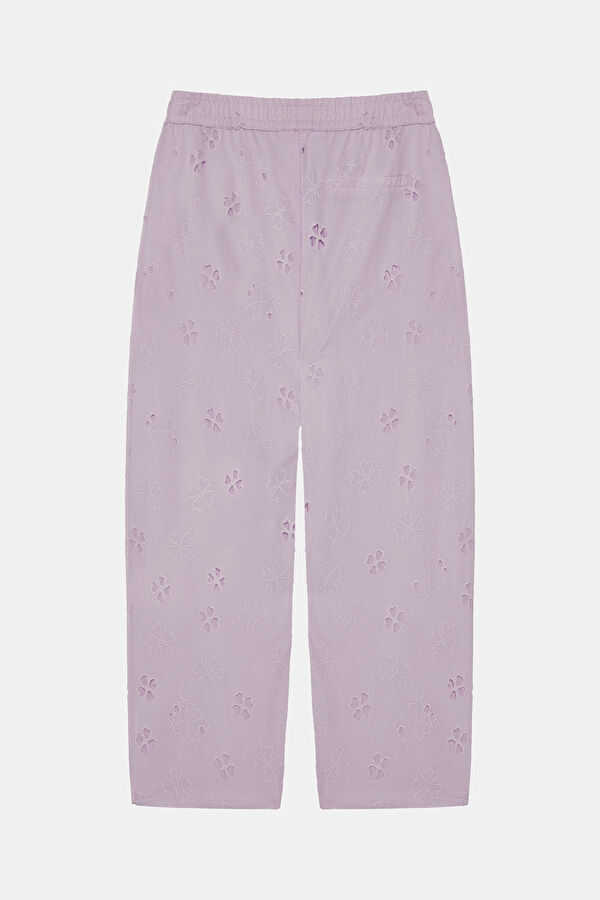 Relax Fit Lilac Straight Leg Kids' Sports Pants 2