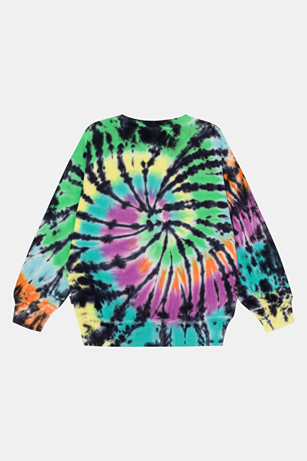 Çok Renkli Bisiklet Yaka Sweatshirt 2