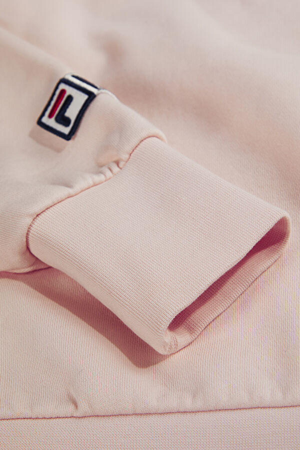 Açık Pembe Relax Kalıp Bisiklet Yaka Kadın Sweatshirt 4