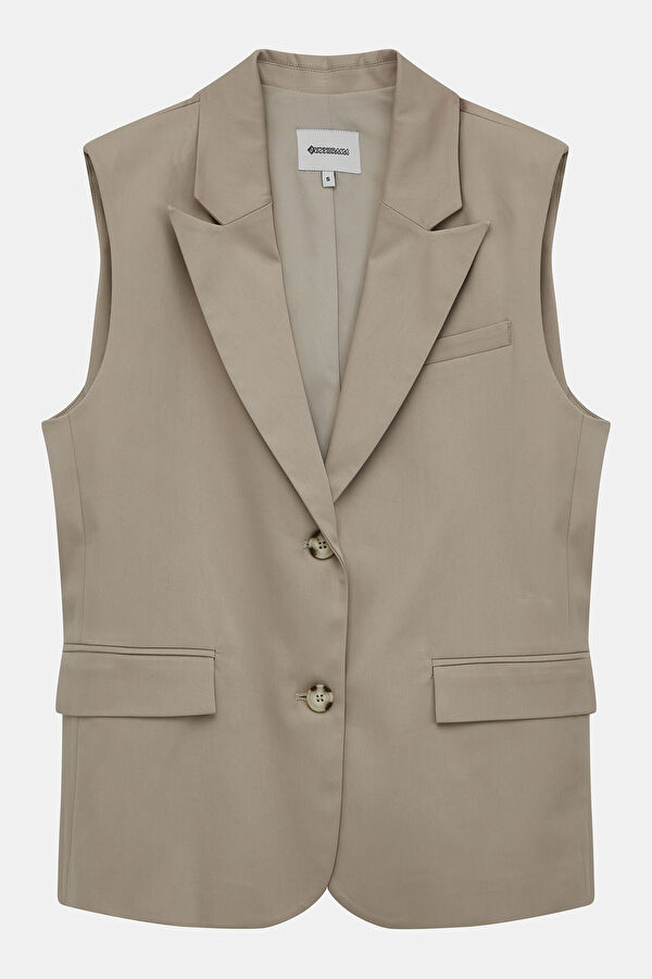 Beige Women's Vest
