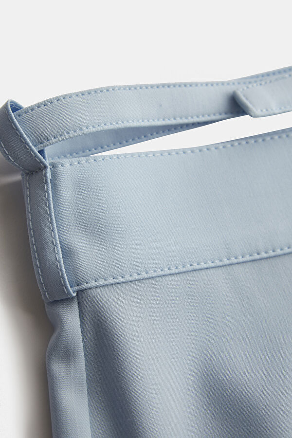 Blue Wide Leg Women's Trousers 4