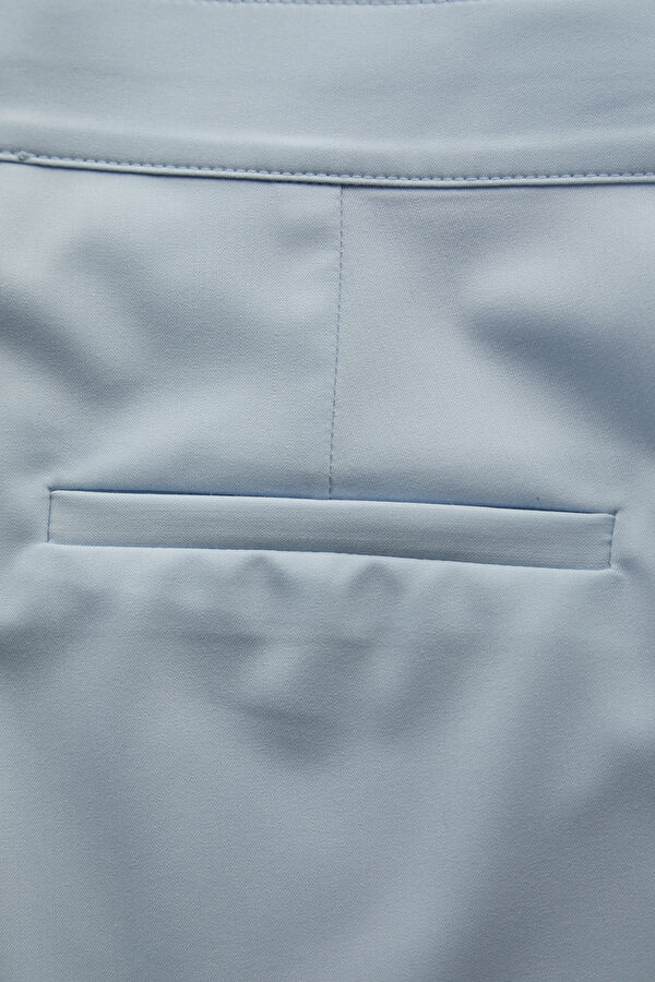 Blue Wide Leg Women's Trousers 5