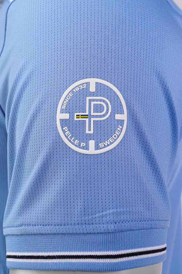 Açık Mavi Polo Yaka T-Shirt 4