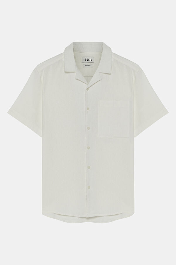 Relax Fit Ecru Retro Shirt