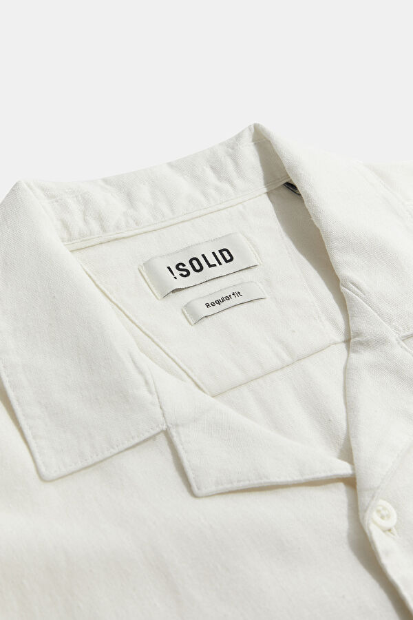 Relax Fit Ecru Retro Shirt 3