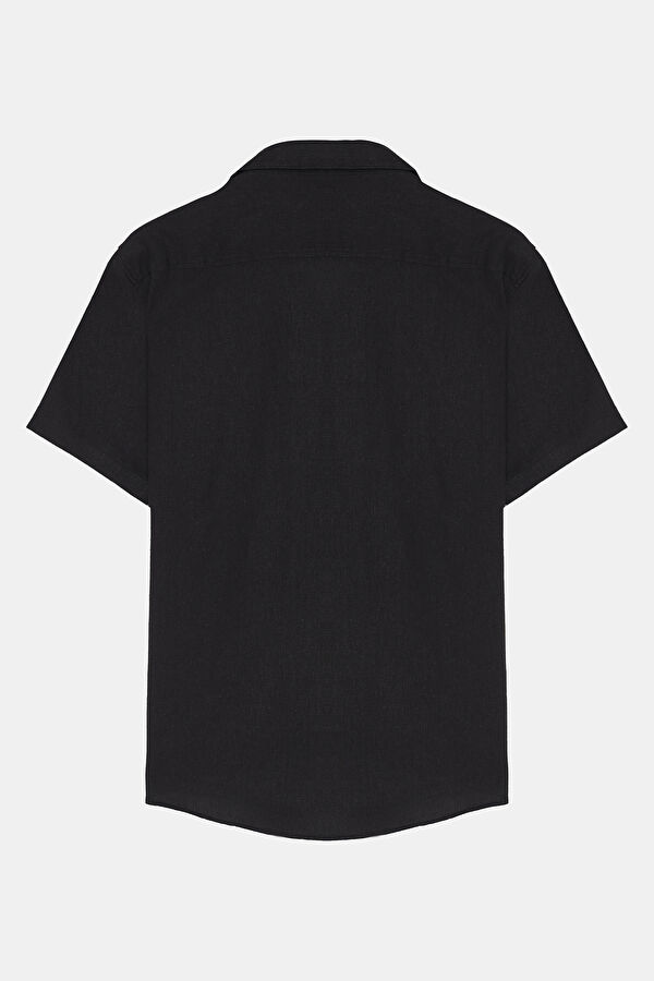 Relax Fit Black Retro Shirt 2