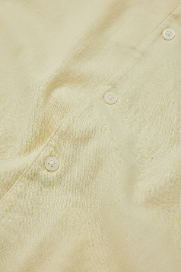 Relax Fit Yellow Retro Men's Shirt 4