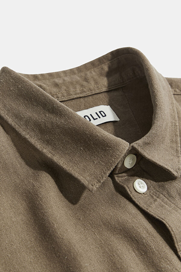 Relax Fit Light Brown Men's Shirt 3