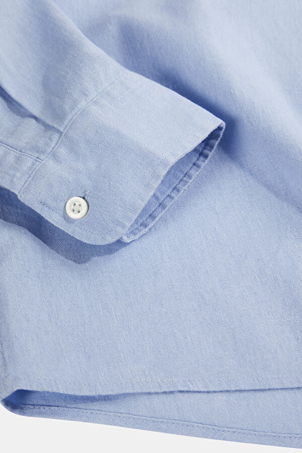 Relax Fit Light Blue Men's Shirt 4