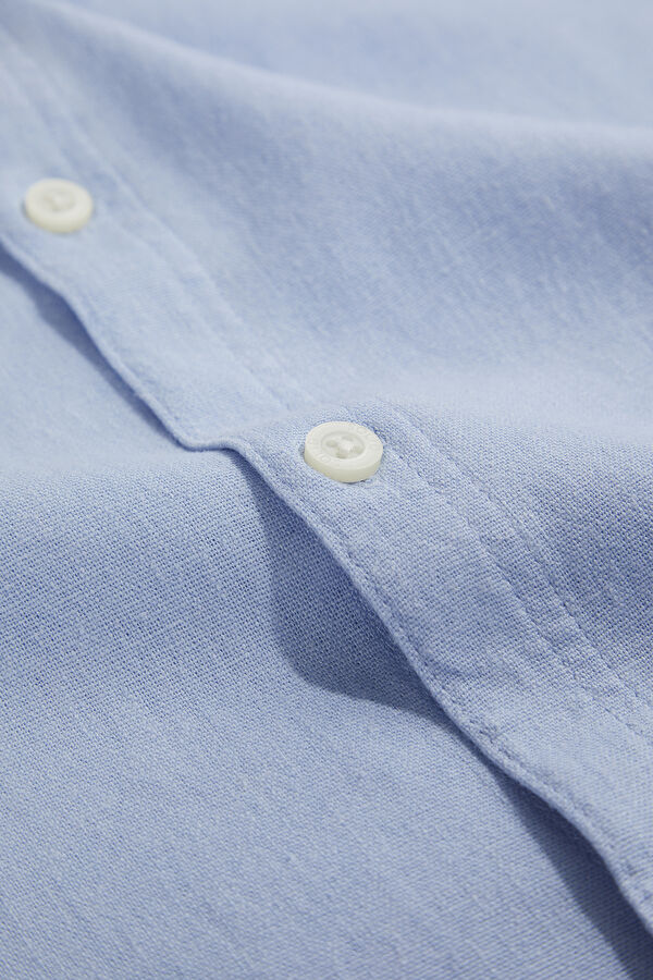 Relax Fit Light Blue Men's Shirt 5