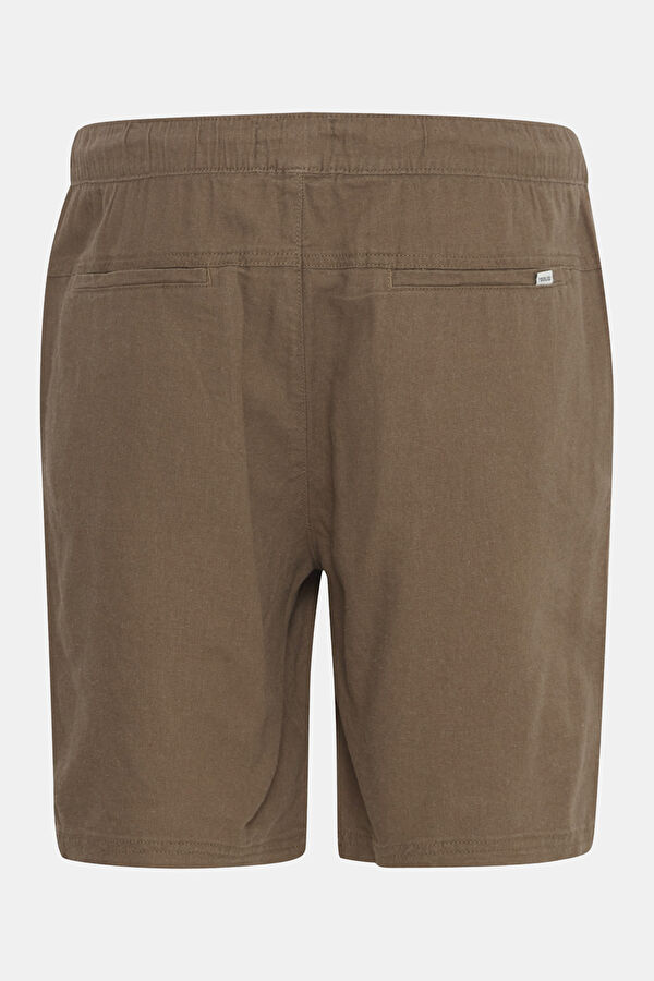 Coffee Linen Viscose Shorts 2