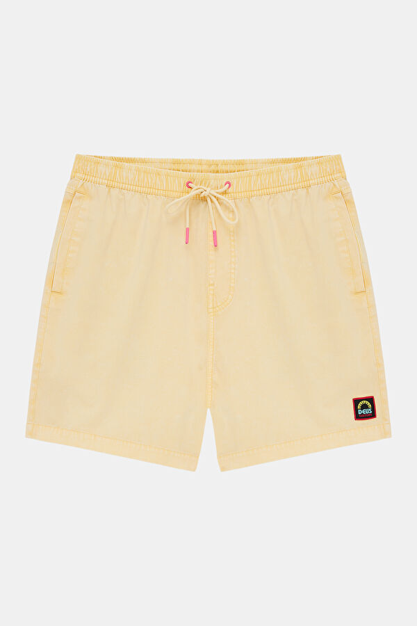 Sandbar Acid Light Yellow Printed Shorts