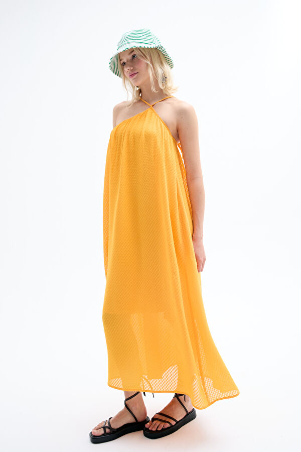 Orange Maxi Women's Dress