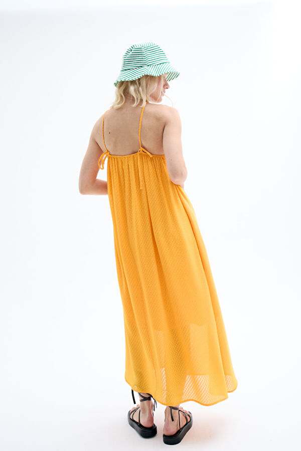Orange Maxi Women's Dress 2