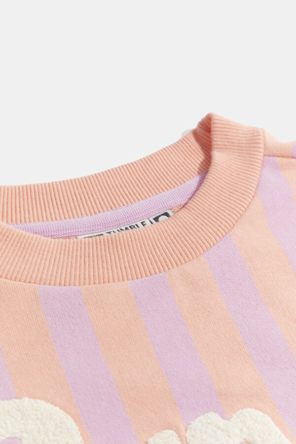 Pink Crew Neck Kids Sweatshirt 3