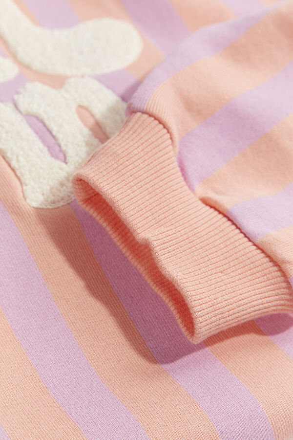 Pink Crew Neck Kids Sweatshirt 5