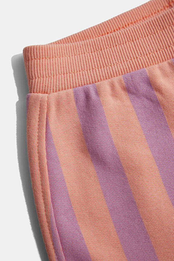 Pink Striped Patterned Kids Shorts 3