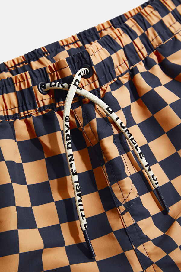 Navy Patterned Kids Swimsuit 3