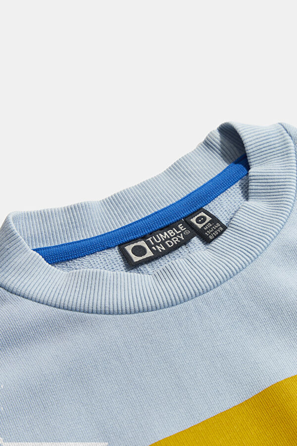 Light Blue Crew Neck Kids Sweatshirt 3