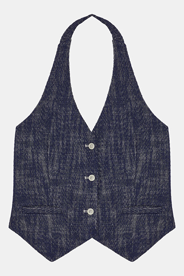 Dark Blue Women's Vest