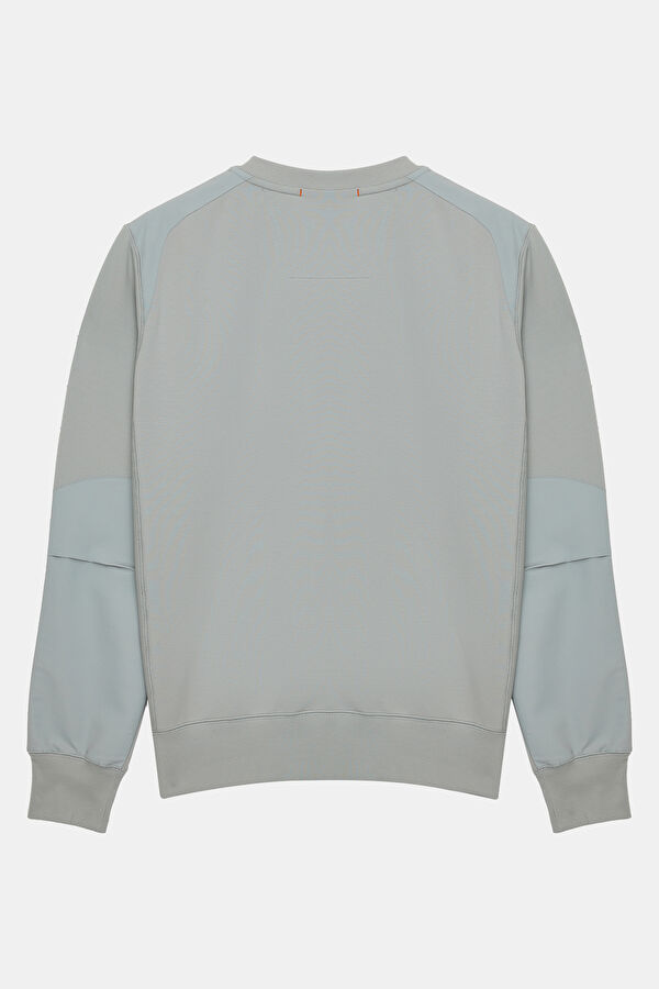 Gri Bisiklet Yaka Sweatshirt 5