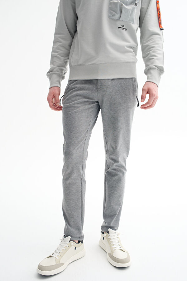 Gri Bisiklet Yaka Sweatshirt 2