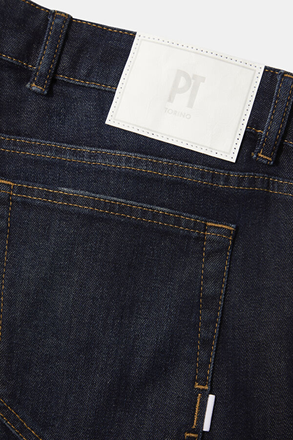Koyu Mavi Boru Paça Jean Pantolon 5