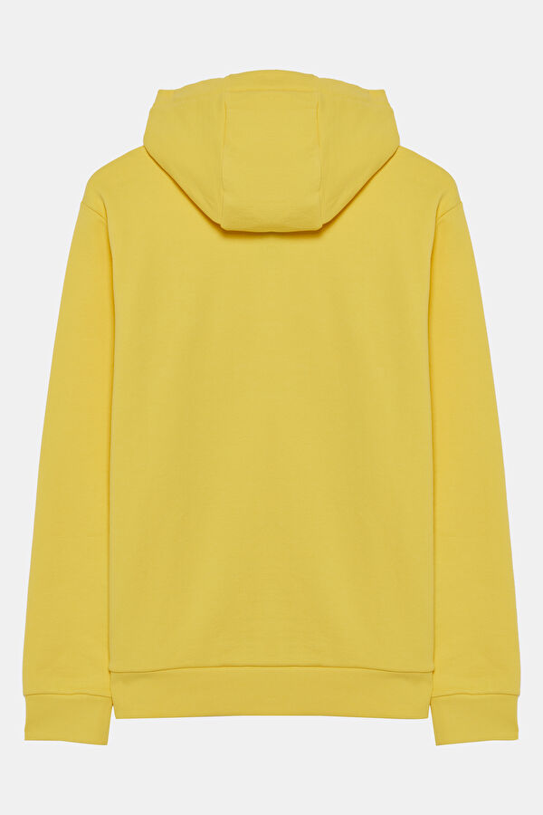 Sarı Kapuşonlu Sweatshirt 2