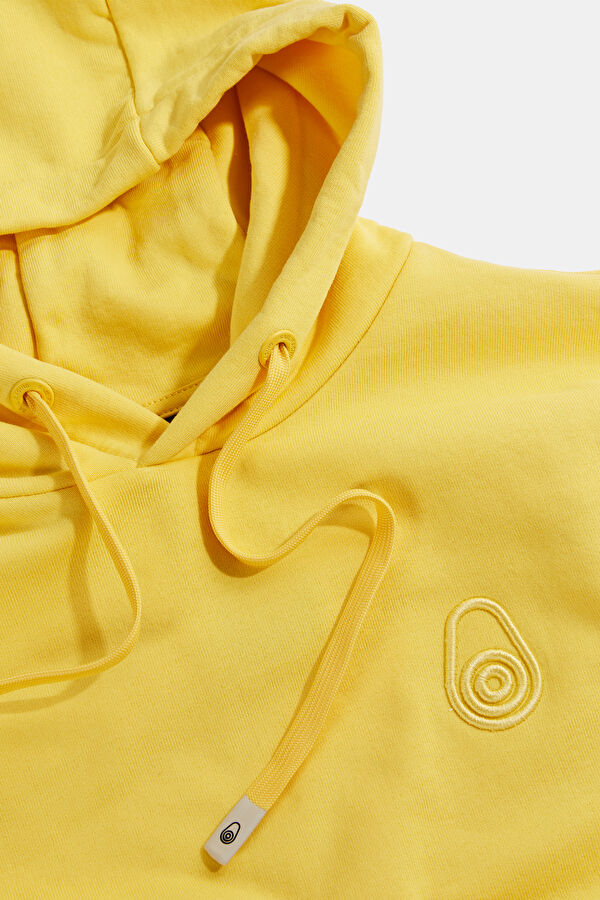 Sarı Kapuşonlu Sweatshirt 3