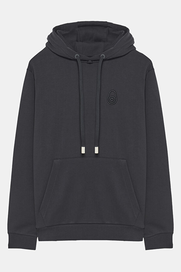 Lacivert Kapuşonlu Sweatshirt
